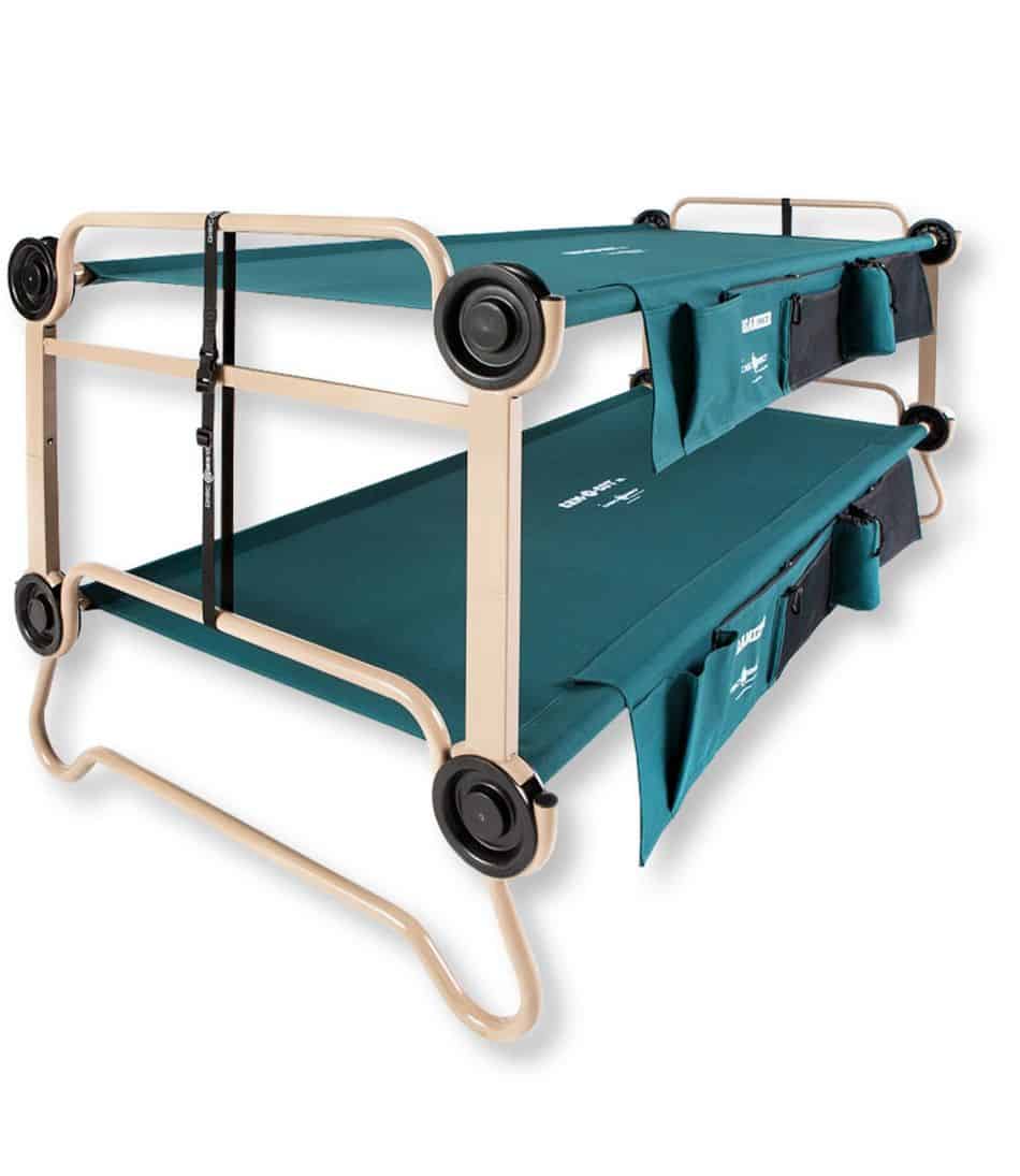 2 Person – Cot Bunk Beds w/ Sleeping Bags & Pillows (One Add On Per Tent)